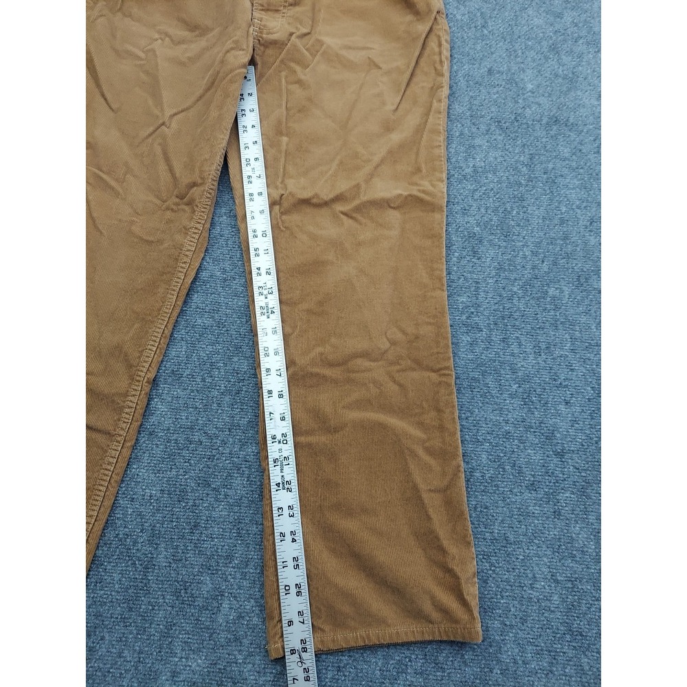 Vtg Polo Ralph Lauren Corduroy Pants Mens 34x28 Brown‎ Chino Tag size 36x32 - Picture 6 of 14